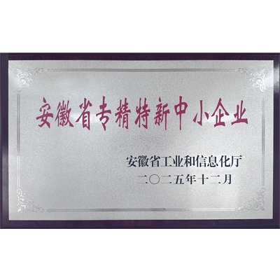 安徽省专精特新中小企业